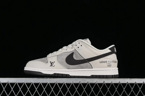 Nike Dunk Low LV Collaboration High-End Custom SB Low-Top Casual Skate Shoes - FC1688-400