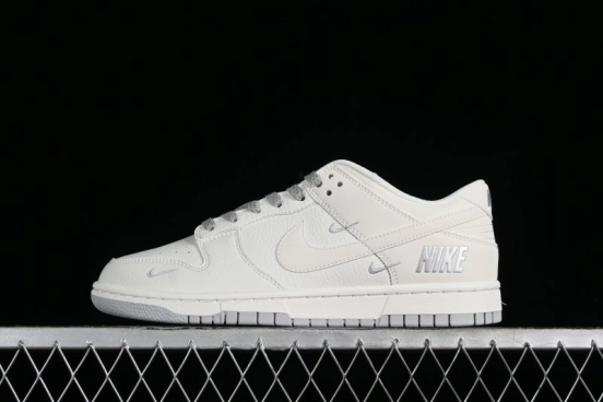 Nike SB Dunk Low Collaboration Three Swooshes Beige Black Low-Top Casual Skateboarding Shoes - NK5639-325