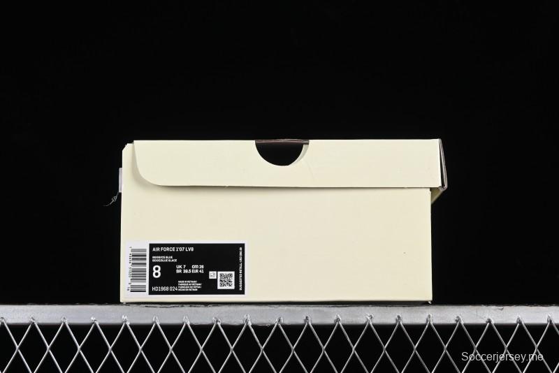 Nike Supreme x Air Force 1'07 Low Casual Sneakers in Lake Blue - HD1968-024