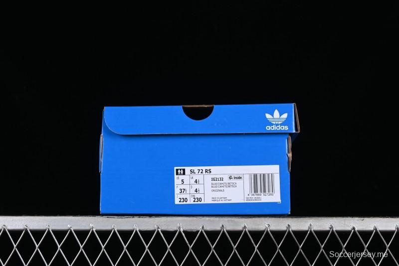 Adidas Originals SL 72 RS Retro Running Shoes with Ecotex Tongue and EVA Midsole - IG2132