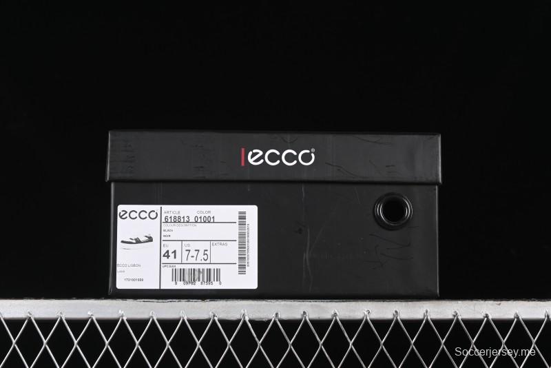ECCO 2024 New Fashion Simple Versatile Genuine Leather White Sneakers - 61881301001