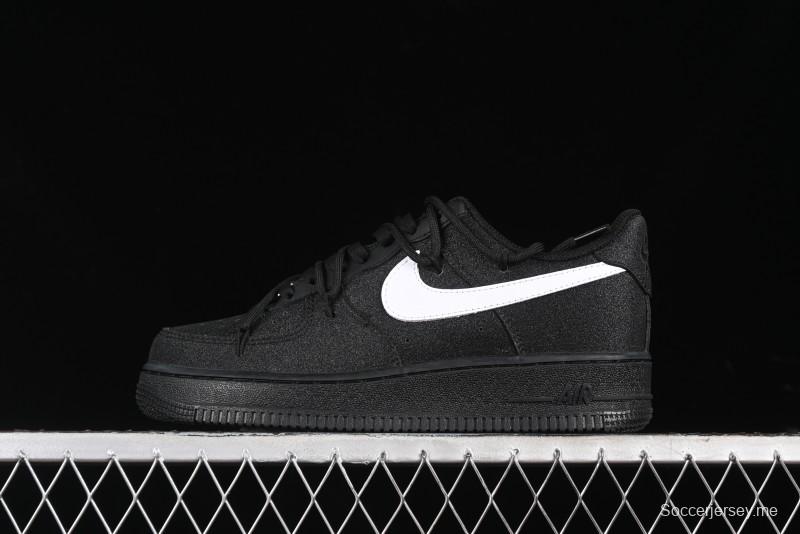 Nike Air Force 1 '07 Low White Black Starry Full Diamond Lace-Up Low-Top Casual Sneakers - ZH0316-032