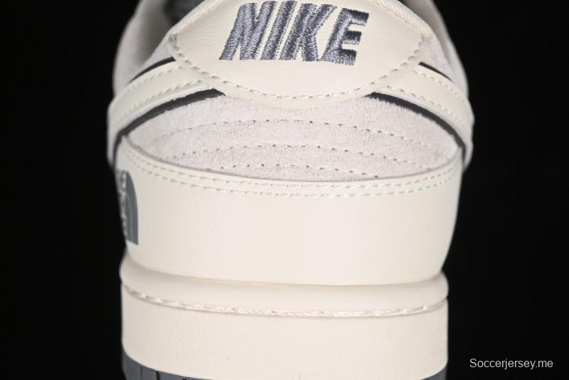 Nike SB Dunk Low The North Face Collaboration - Cement Grey Pig Anniversary High-End Custom Low-Top Casual Skate Shoes - XX2025-326