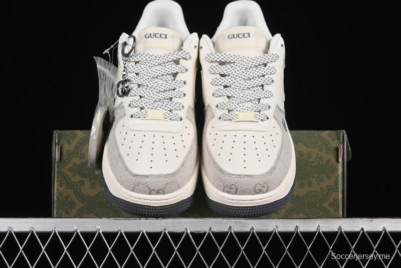 Nike Air Force 1 '07 Low Gucci Collaboration - Ash Grey Low-Top Casual Sneakers BB9577-102
