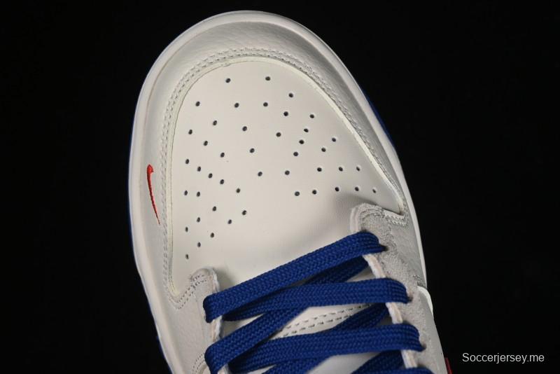 Nike SB Dunk Low Championship Collaboration - Off-White Red Swoosh Anniversary Custom Low-Top Casual Skate Shoes - KK1688-021