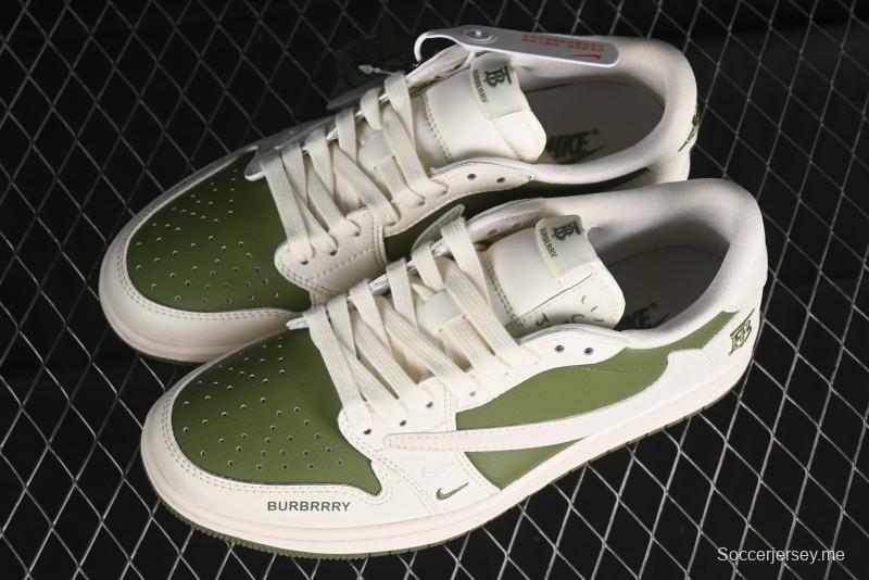 Nike Travis Scott x Fragment Design x Air Jordan 1 Low OG SP AJ1 Cultural Casual Sneakers - BB6588-311