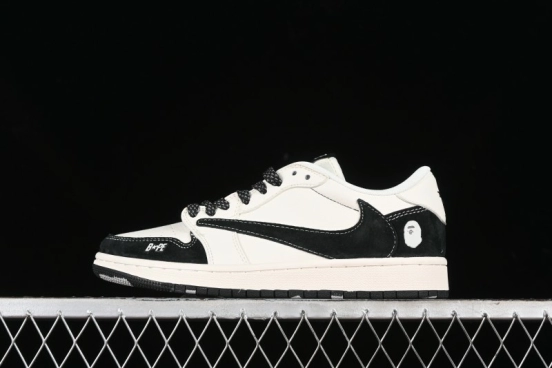 Nike Travis Scott x Fragment Design x Air Jordan 1 Low OG SP Sneakers - XY2688-106