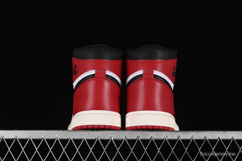 Nike Air Jordan 1 High OG Retro Basketball Shoes with Black Toe Design - DZ5485-106