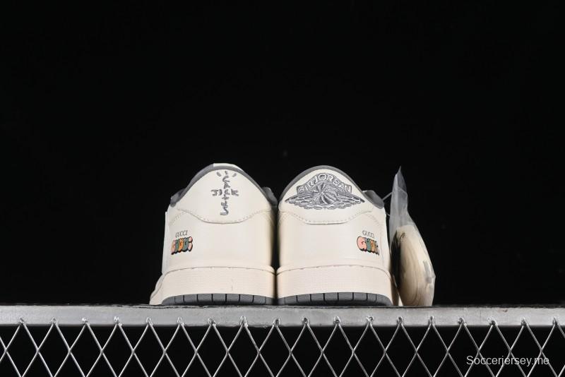 Nike Travis Scott x Fragment Design x Air Jordan 1 Low OG SP AJ1 Low Top Casual Sneakers - DM6688-607