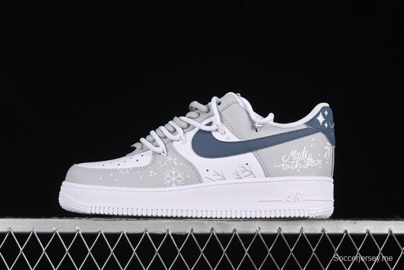 Nike Air Force 1 '07 Low Frozen Custom Paint Low-Top Casual Sneakers - ZH0316-035