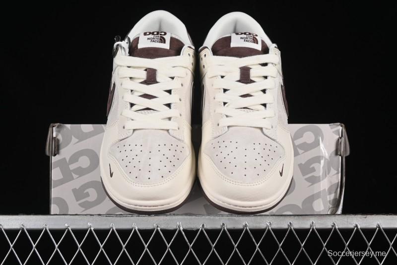 Nike SB Dunk Low The North Face Collaboration Anniversary Edition Premium Custom Low-Top Casual Skate Shoes - DQ1098-515