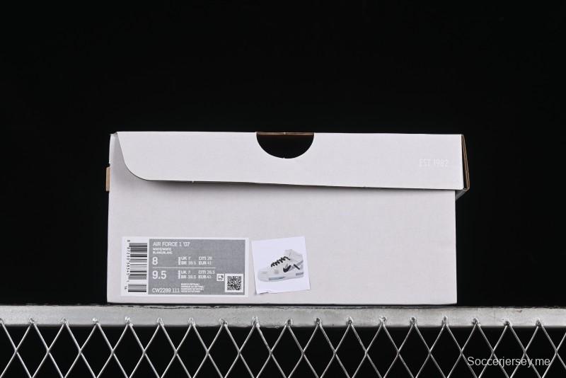 Nike Air Force 1 Mid Custom Hand-Painted Broken Three Hooks Shadow Spray-Painted Strap Mid-Top Casual Sneakers - CW2289-111