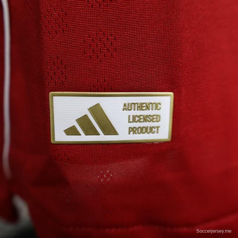 إصدار اللاعب 25/26 قميص بأكمام طويلة الأكمام من ليفربول هوم 25/26