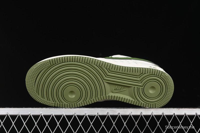 Nike Air Force 1'07 Low Stussy Collaboration - White Mint Green Low-Top Casual Sneakers - XZ3328-003