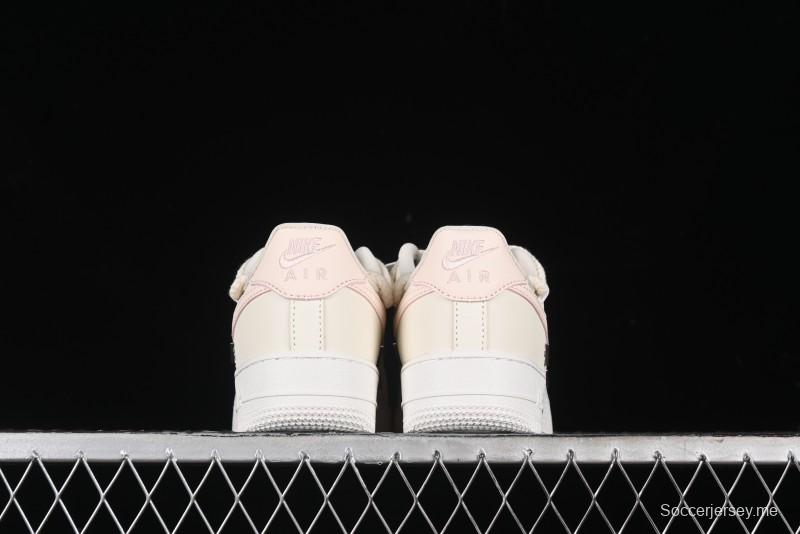 Nike Air Force 1 '07 Low Pink Deconstructed Swoosh Casual Sneakers - FC8110-181