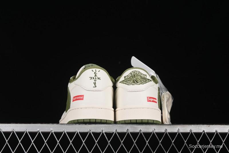 Nike Travis Scott x Fragment Design x Air Jordan 1 Low OG SP AJ1 Supreme Collaboration - XZ1168-002