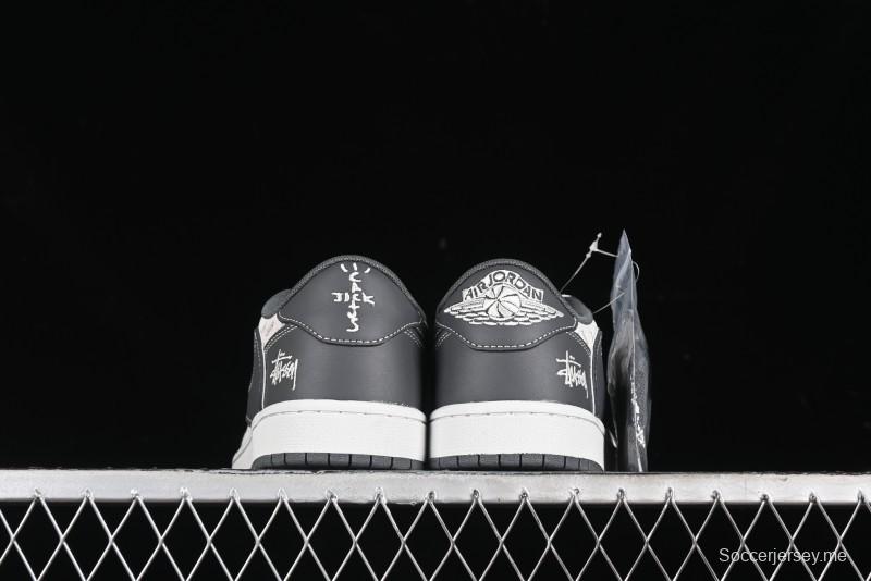 Nike Travis Scott x Fragment Design x Air Jordan 1 Low OG SP AJ1 Retro Sneakers - XZ3398-003