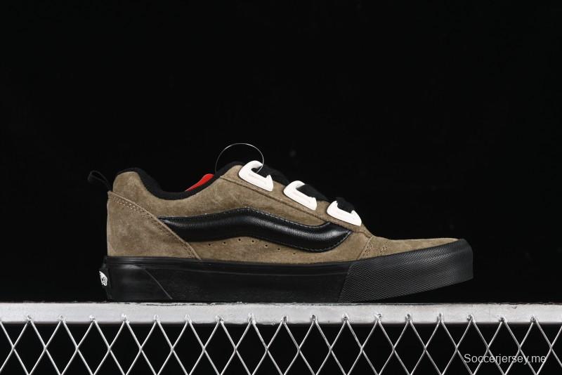 Vans Knu Skool DR Black Green New Series Chunky Sneakers - VN000CZU0BP