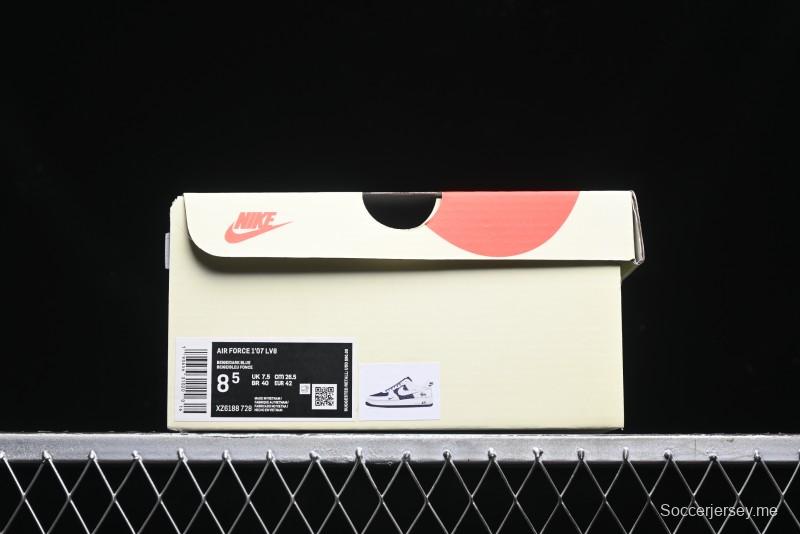 Nike Air Force 1 '07 Low Stussy Collaboration - White Black Sneakers - XZ6188-728