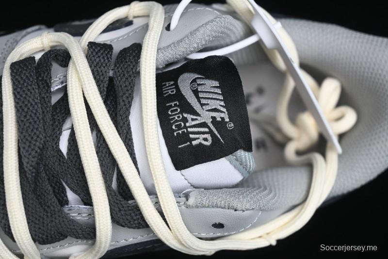 Nike Air Force 1 Low "Vinyl" Casual Sneakers with Lace-Up Design - KS6896-666