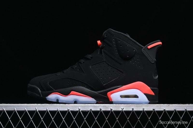 Nike Air Jordan 6 Retro Basketball Shoes with Infrared Design and 3M Reflective Details - 384664-060