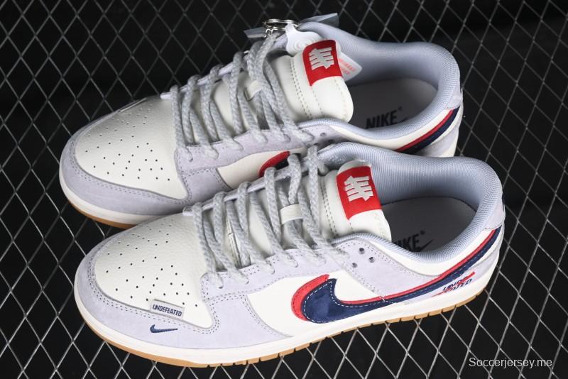 Nike SB Dunk Low UN Collaboration Anniversary Edition Custom Lifestyle Sneakers with Black Swoosh and Gum Sole - DM6868-032