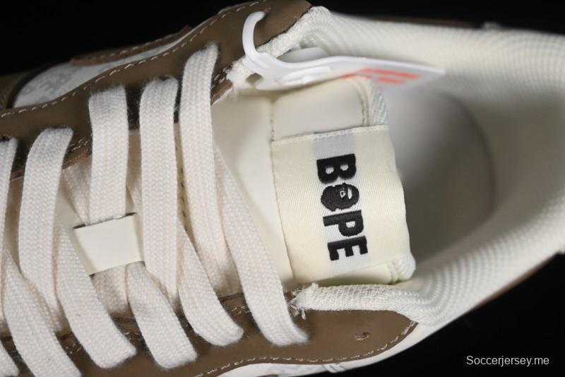 Nike Air Force 1 '07 Low BAPE Collaboration - Light Green Pigskin Low-Top Casual Sneakers - BA8806-225