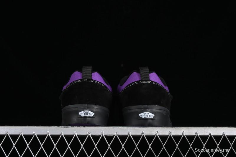 Vans Classics Knu Skool Black Purple Slip-On Shoes - VN0009QCSWE