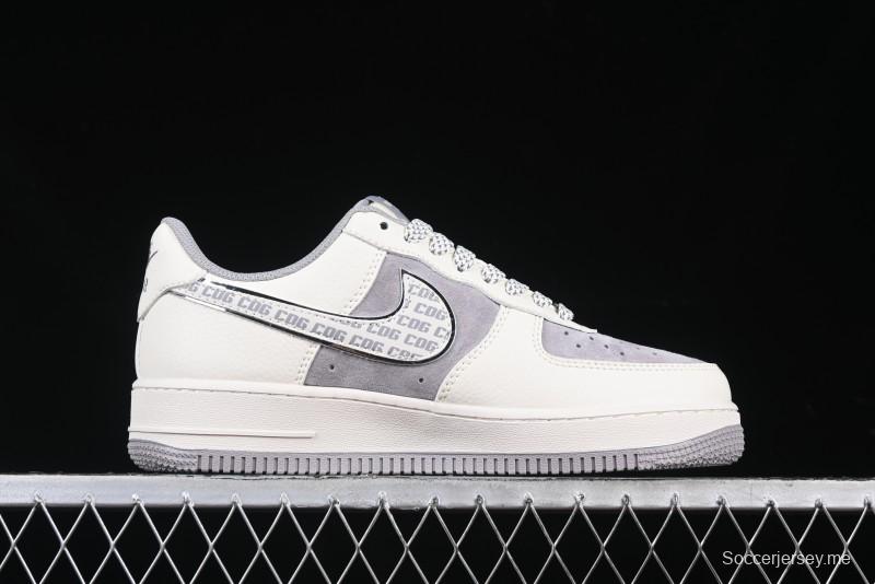 Nike Air Force 1 '07 Low The North Face x CDG Light Bone Swoosh Casual Sneakers - BB7518-014