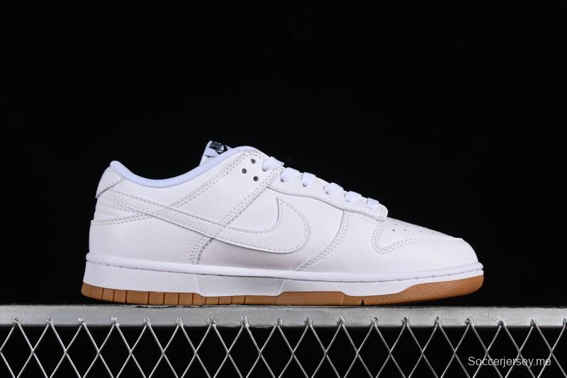 Nike SB Dunk Low Casual Skate Shoes with White and Gum Sole - 311369-100