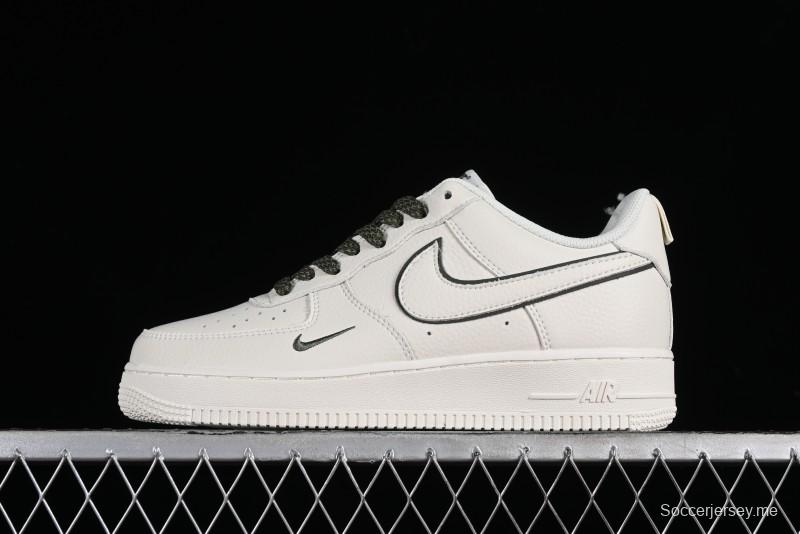 Nike Air Force 1 '07 Low Classic Military Green Mini Swoosh Starry Sky Casual Sneakers - MJ0319-022