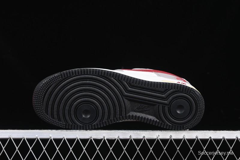 Nike Air Force 1 '07 Low Year of the Snake Limited Edition Beige Grey Red Swoosh Casual Sneakers - DM6688-029