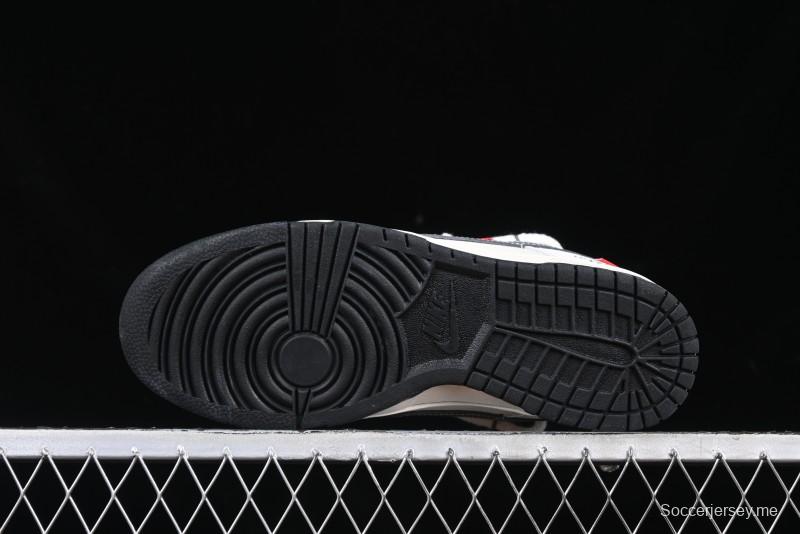 Nike SB Dunk Low The North Face x Supreme Collaboration Light Gray Hook Anniversary Custom Low-Top Casual Skate Shoes - YX5066-230