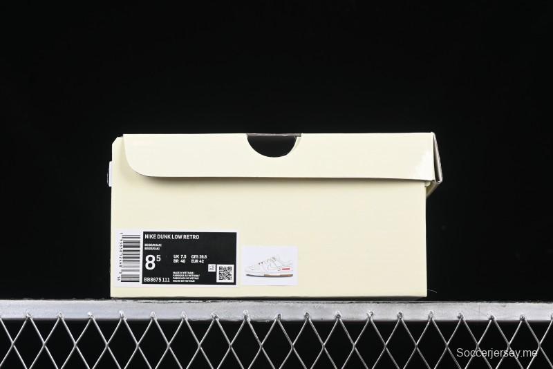 Nike SB Dunk Low Supreme Collaboration Two-Tone Khaki Anniversary High-End Custom Low-Top Casual Skate Shoes - BB8675-111