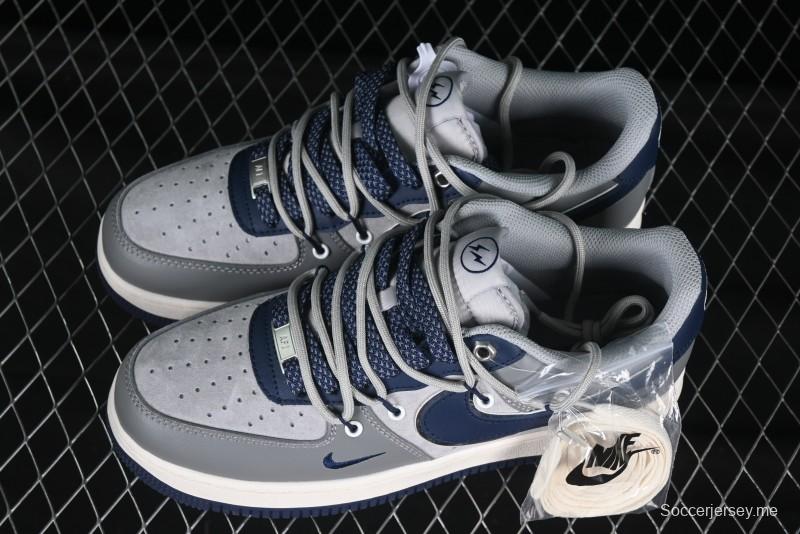 Nike Air Force 1 '07 Low Lightning Collaboration Cement Grey Drawstring Casual Sneakers - SJ1198-111