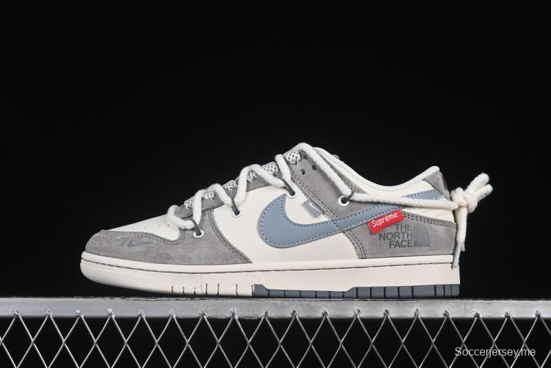 Nike SB Dunk Low The North Face x Supreme Collaboration Anniversary High-End Custom Low-Top Casual Skate Shoes - YX5066-228