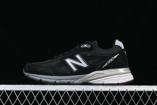New Balance 990 Series Premium Retro Running Shoes with Carbon Fiber Midsole - M990BK4