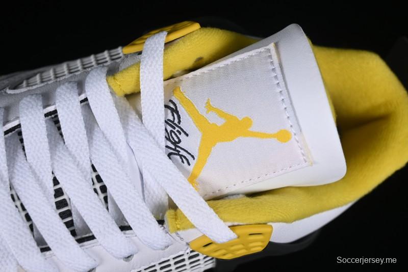 Nike Air Jordan 4 Retro Vivid Sulfur Basketball Shoes - AQ9129-101