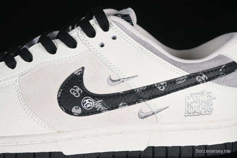Nike SB Dunk Low Stussy Anniversary Custom Low-Top Casual Skate Shoes - DJ2024-055