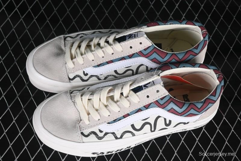 Vans Parra x Otw By Vans Low-Top Casual Skate Shoes with Surrealist Pop Art Design - VN0A3WKT4QA