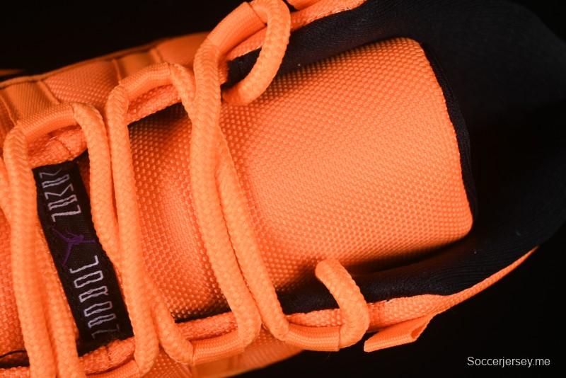 Nike Air Jordan 11 Retro High Top Basketball Shoes in Black/Orange - CT8012-800