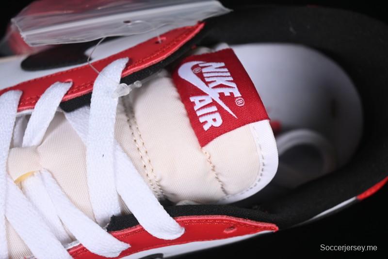 Nike Air Jordan 1 Low AJ1 White Red Black Hook Casual Sneakers - HQ6998-600