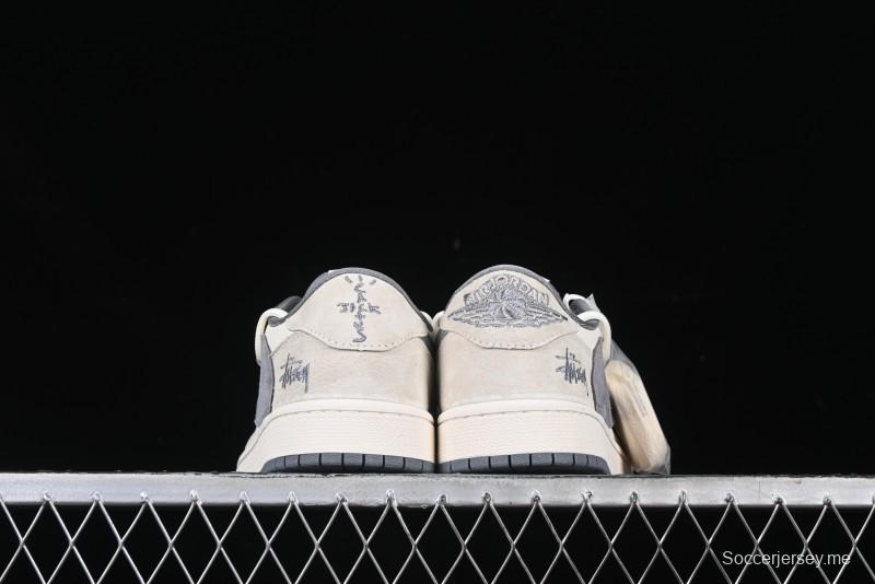 Nike Travis Scott x Fragment Design x Air Jordan 1 Low OG SP AJ1 Stussy Collaboration - DM9288-004