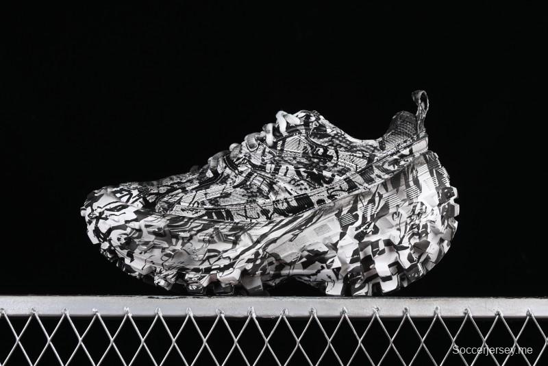 Balenciaga Defender Rubber Platform Sneakers Low-Top Tank Tread Tire Design Outdoor Casual Sports Running Shoes - W2RG19010