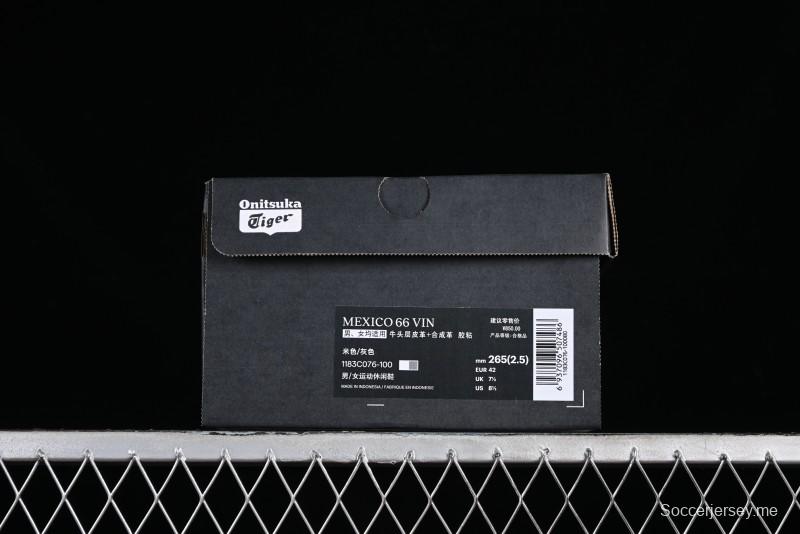 Onitsuka Tiger Mexico 66 Low-Top Leather Casual Running Shoes - 1183C076-100