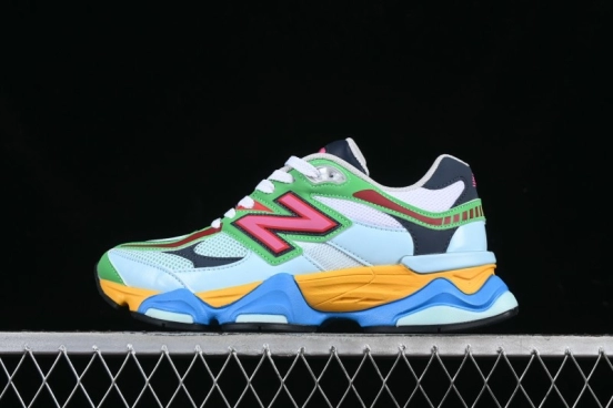 New Balance 9060 Retro Casual Running Sneakers with ABZORB Cushioning Technology - U9060NBN