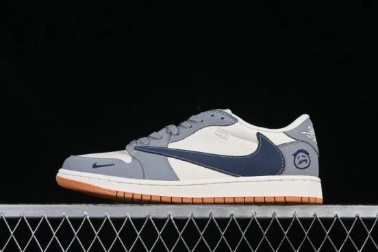 Nike Travis Scott x Fragment Design x Air Jordan 1 Low OG SP AJ1 Retro Sneakers - LD2025-005