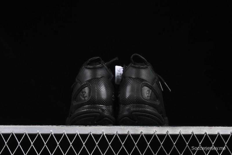 Men's All-Black Premium Leather Sneakers – Sleek & Versatile Design