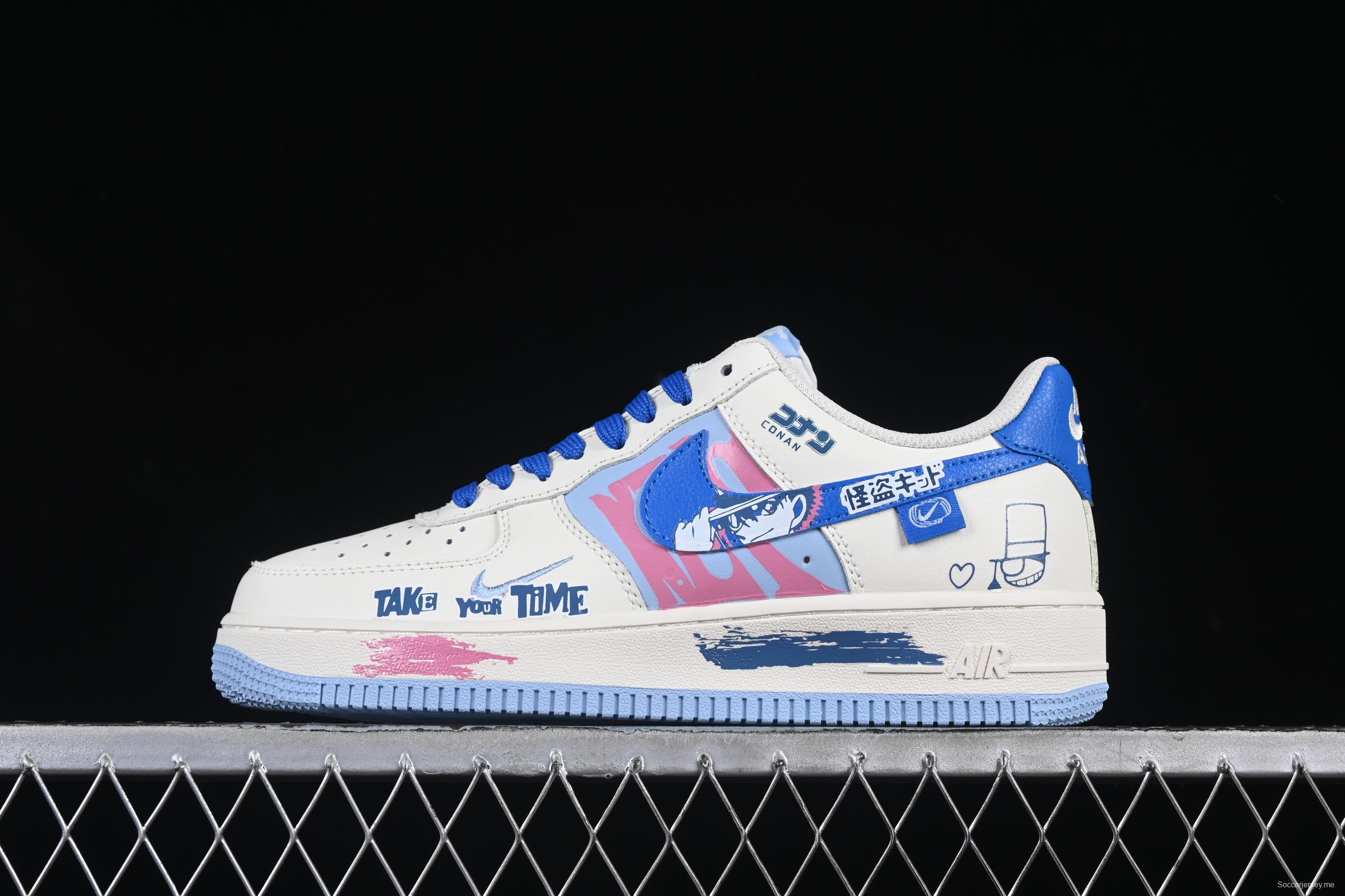 Nike Air Force 1'07 Low Kaito Kuroba Sneakers Inspired by Detective Conan Manga Series - DB3301-121