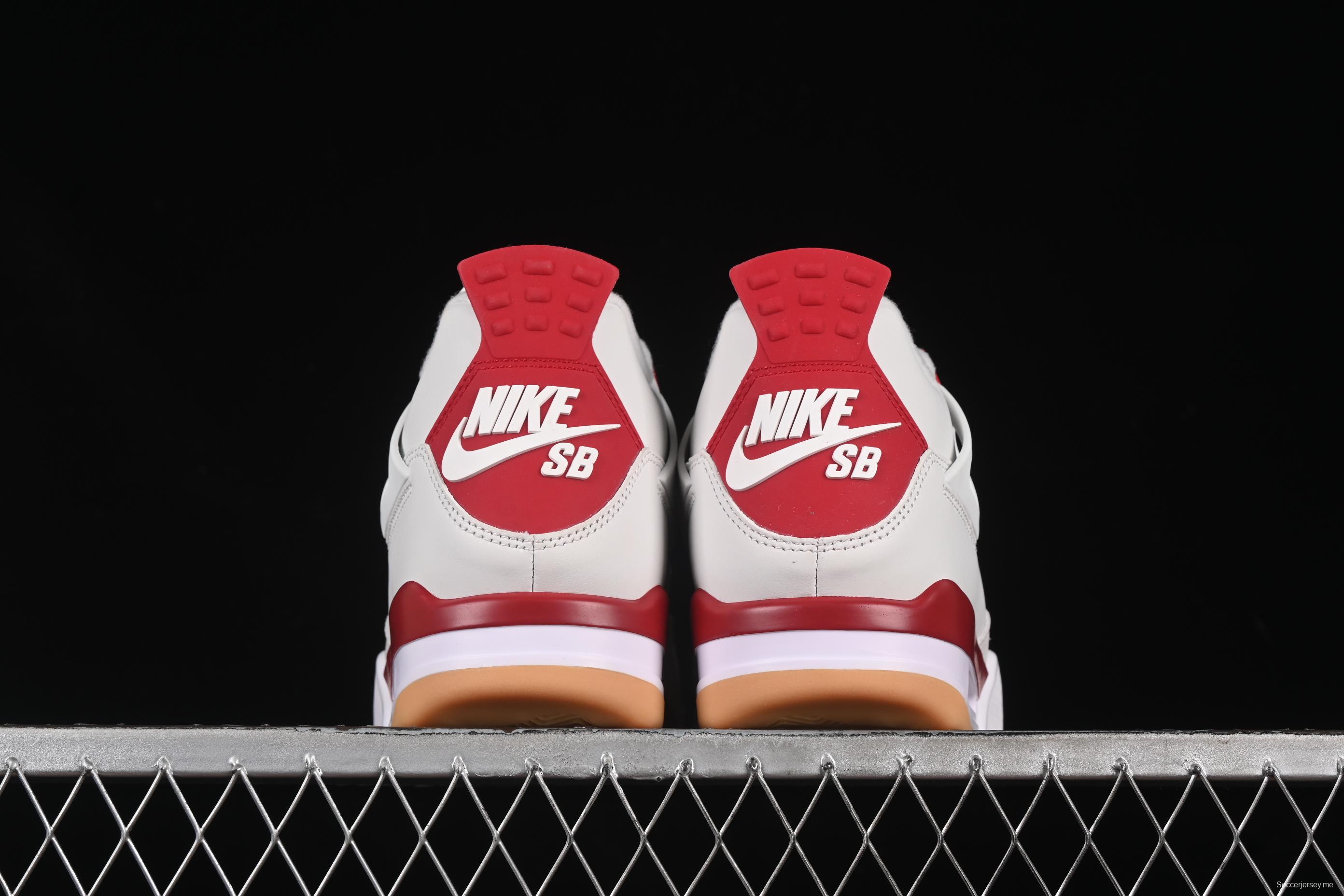 Nike SB x Air Jordan 4 OG "Varsity Red" Retro Basketball Shoes - DR5415-106
